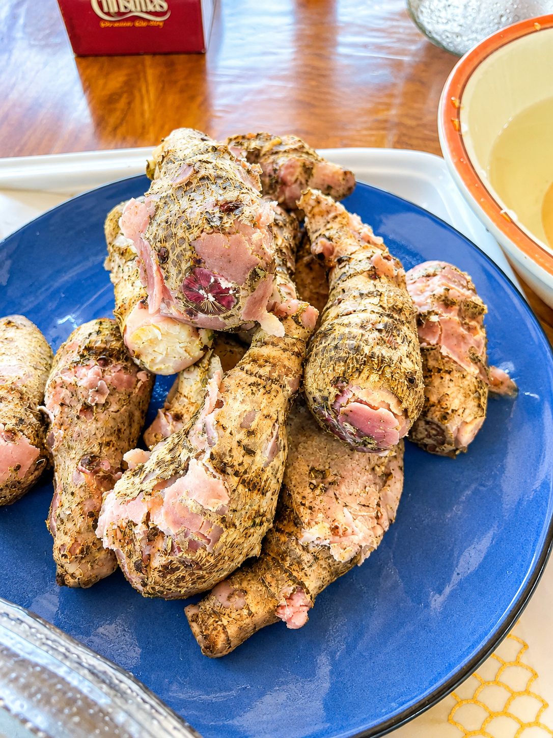 Traditional cocoyam meal served with sauce